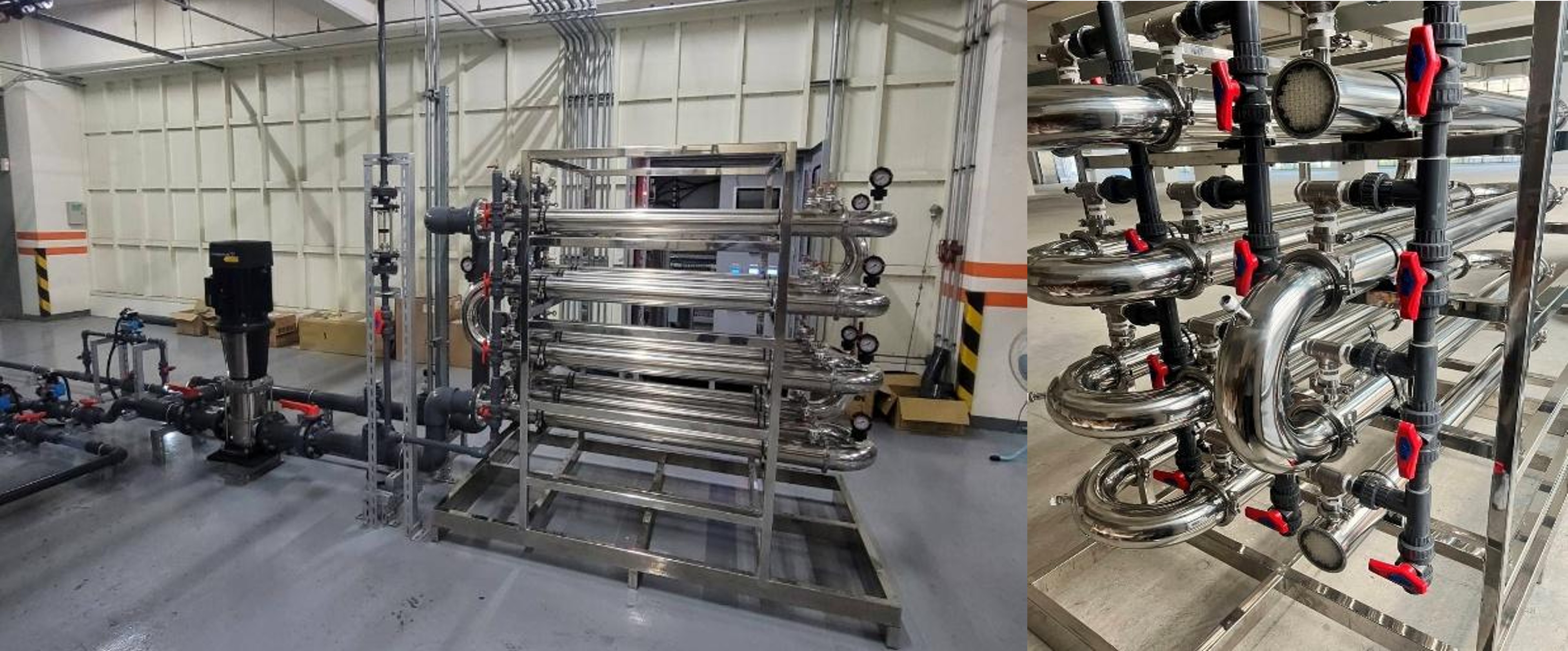 有機聚合管式膜於晶圓切割研磨廢水實廠設置照片